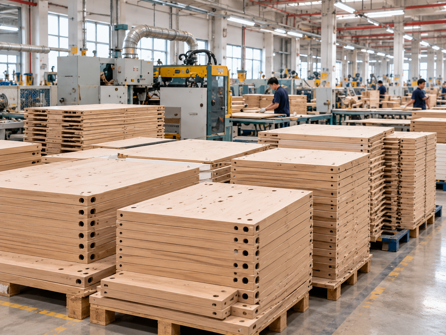 Modern Woodworking Factory Floor